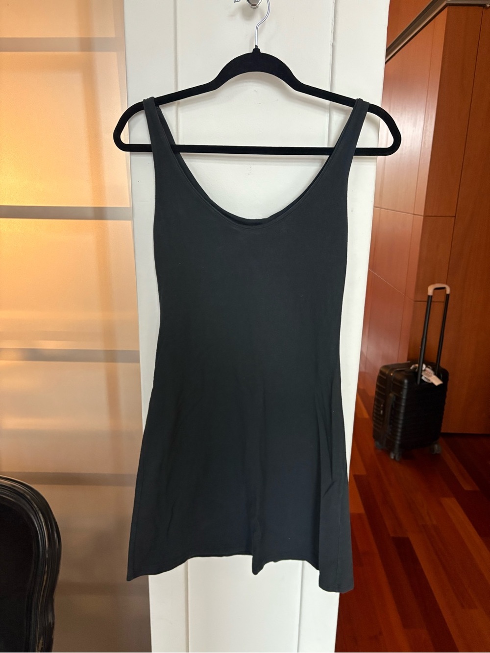 Black brandy melville Sleeveless Scoop Neck Tank Dress